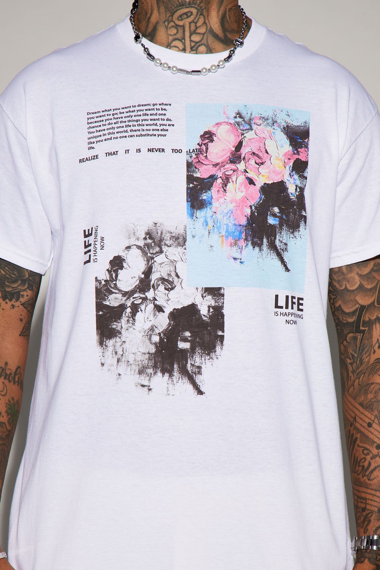 Life Short Sleeve Tee - White sold by Fashion Nova product image thumbnail 3