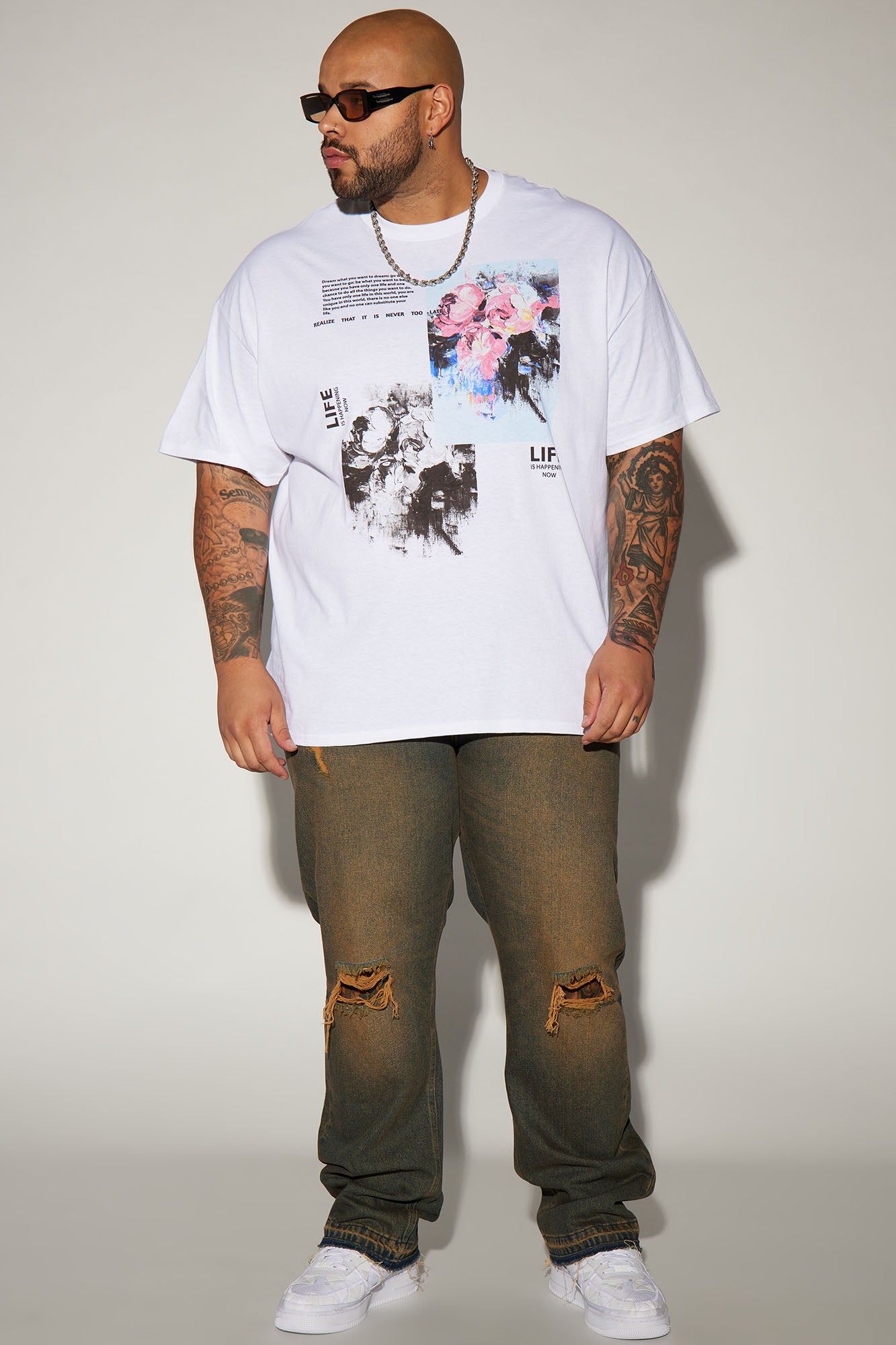 Life Short Sleeve Tee - White sold by Fashion Nova product image thumbnail 5