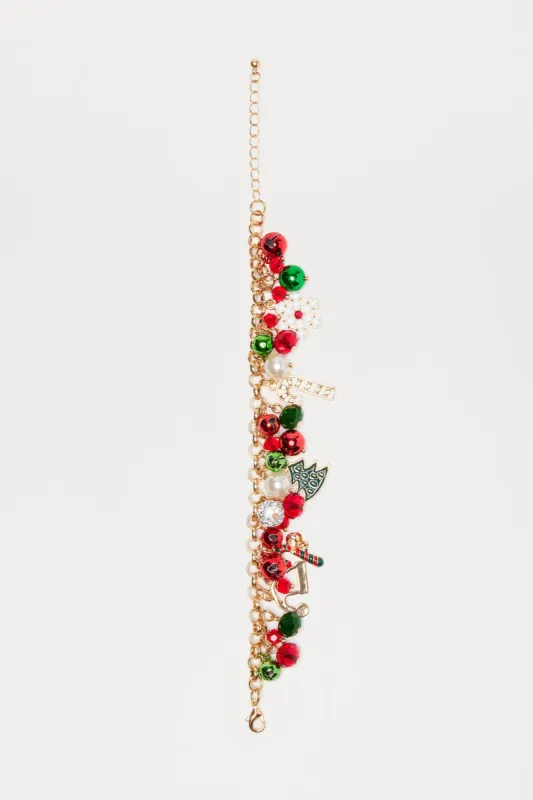Make Some Holiday Noise Bracelet - Multi Color sold by Fashion Nova
