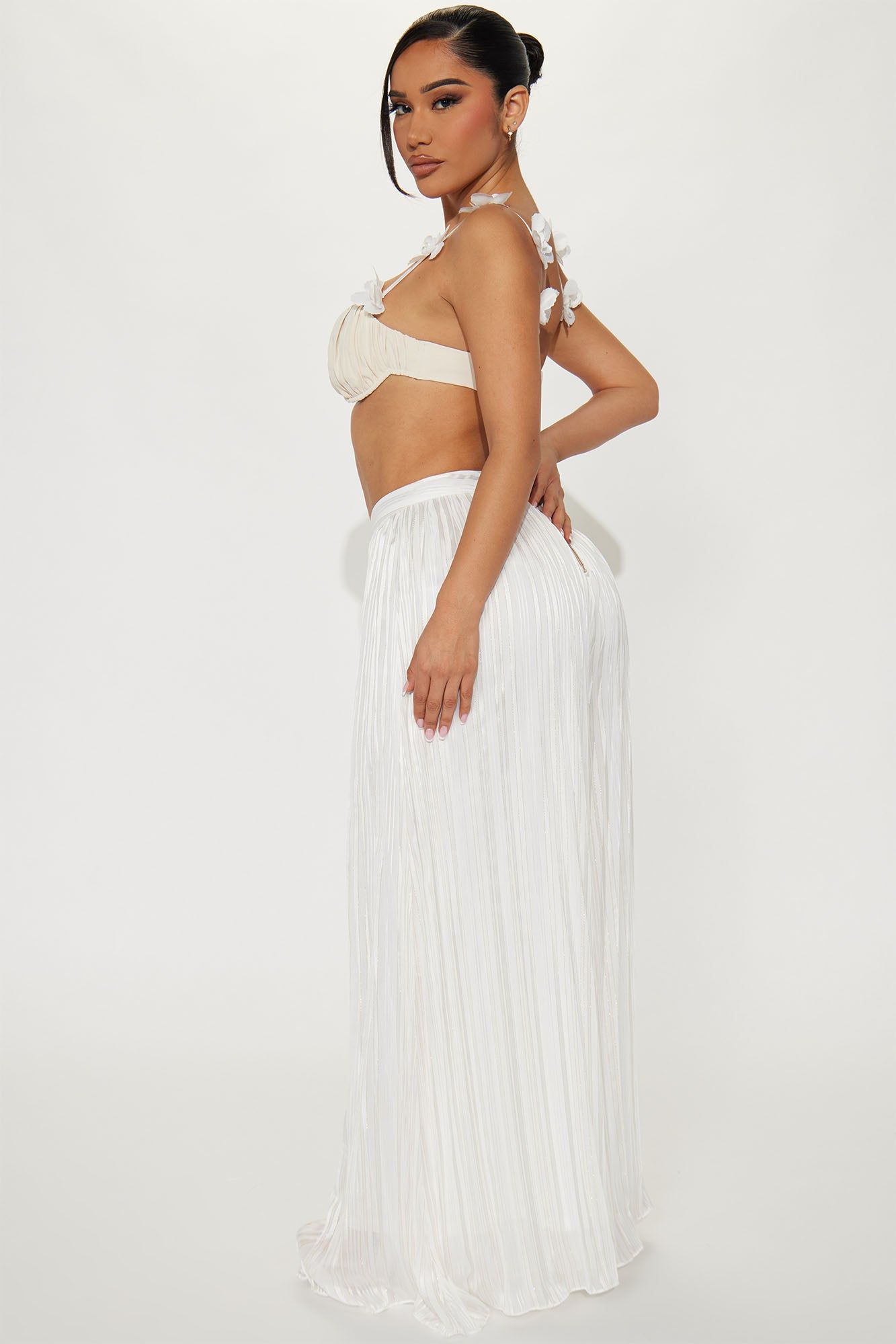 Follow Me Now Pant Set - Off White/combo sold by Fashion Nova product image thumbnail 4