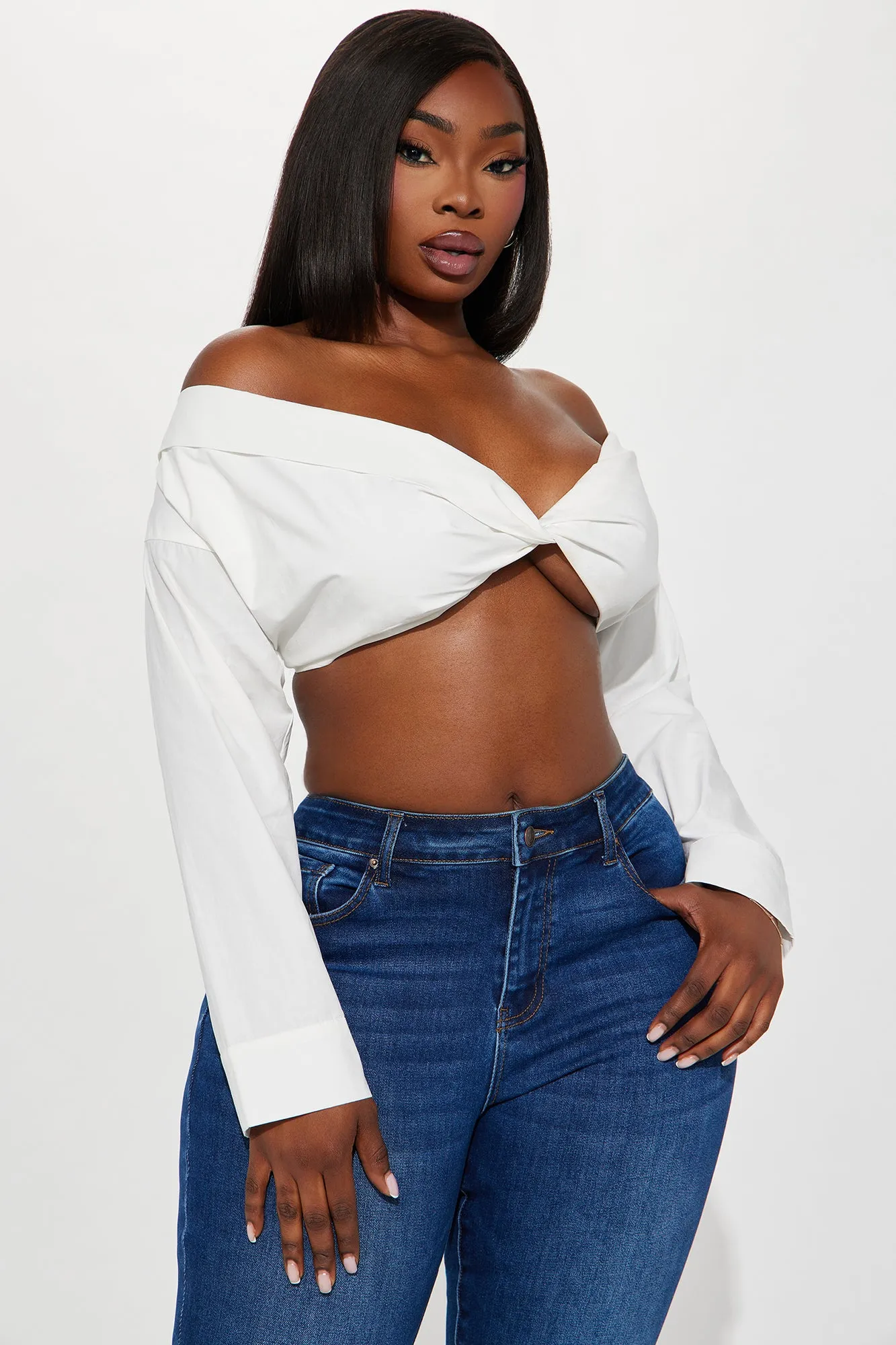 Weekend Vibe Blouse Top - White sold by Fashion Nova product image thumbnail 4