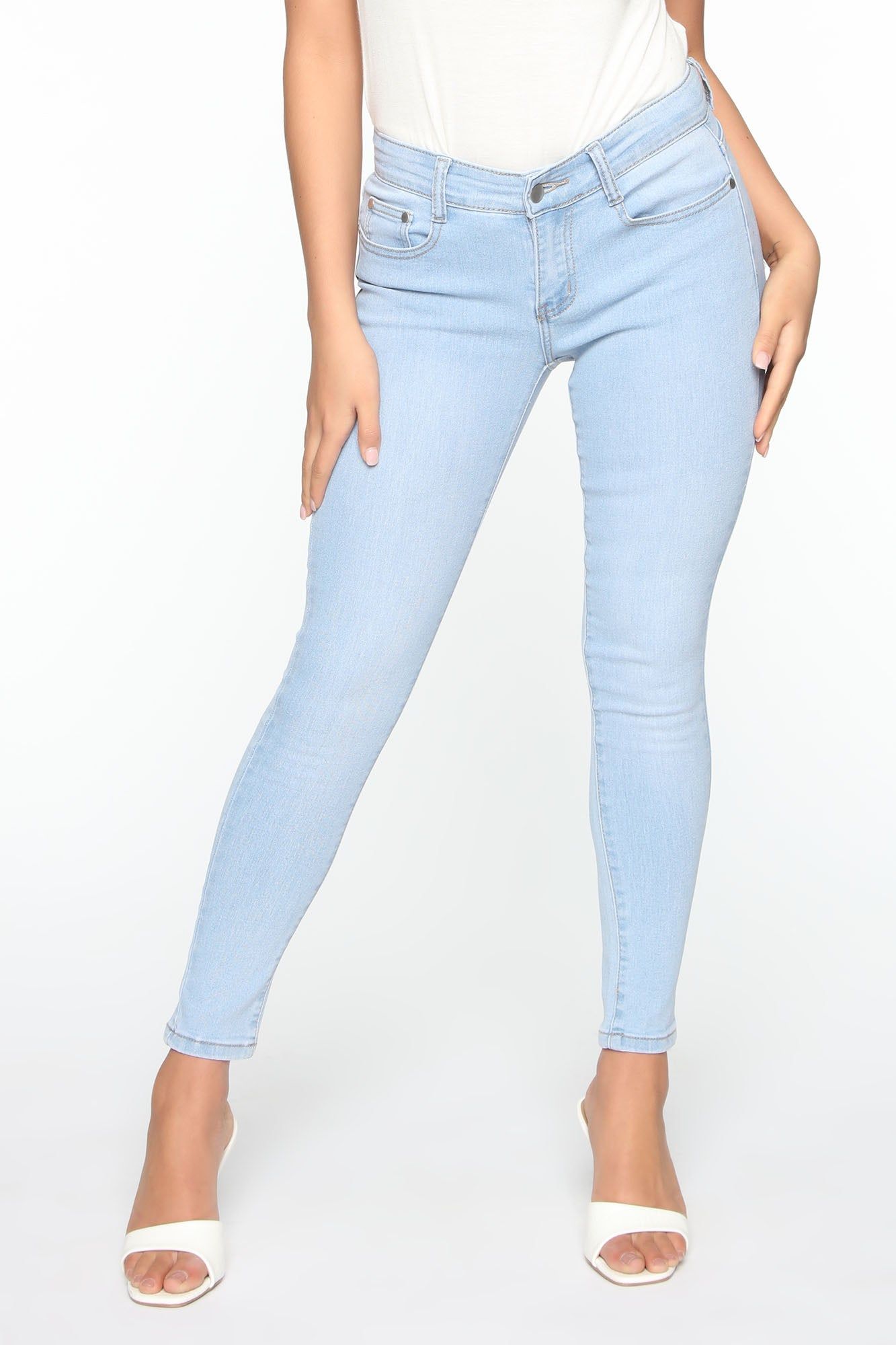 All The Booty Ripped Skinny Jeans - Light Blue Wash sold by Fashion Nova product image thumbnail 2