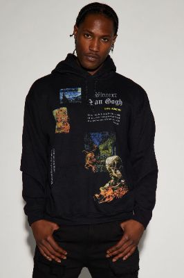 Vincent Van Gogh Hoodie - Black sold by Fashion Nova