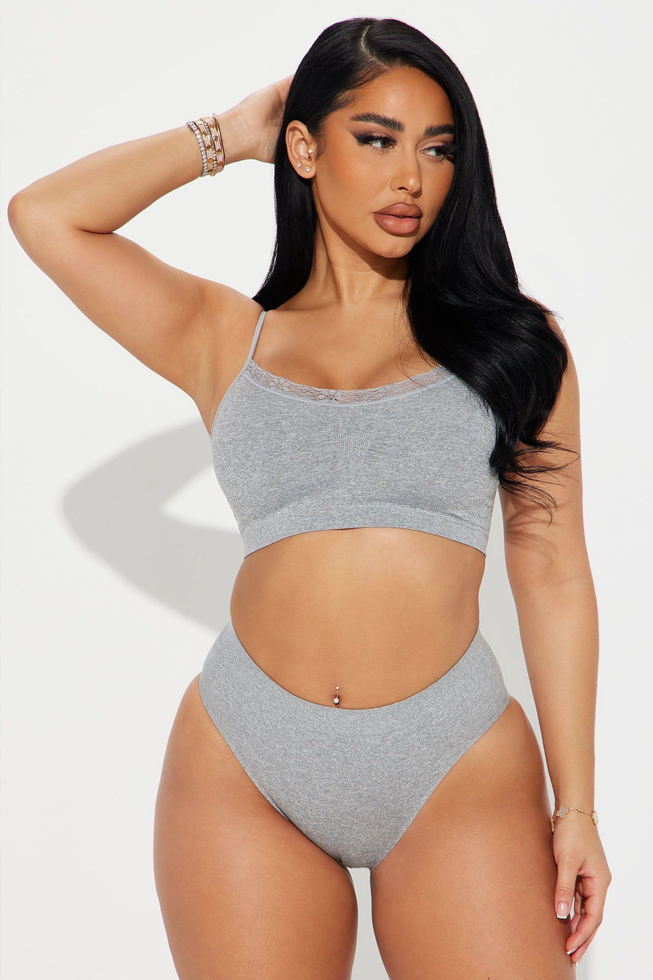 Smooth And Seamless Hipster 3 Pack Panties - Grey/combo sold by Fashion Nova product image thumbnail 2