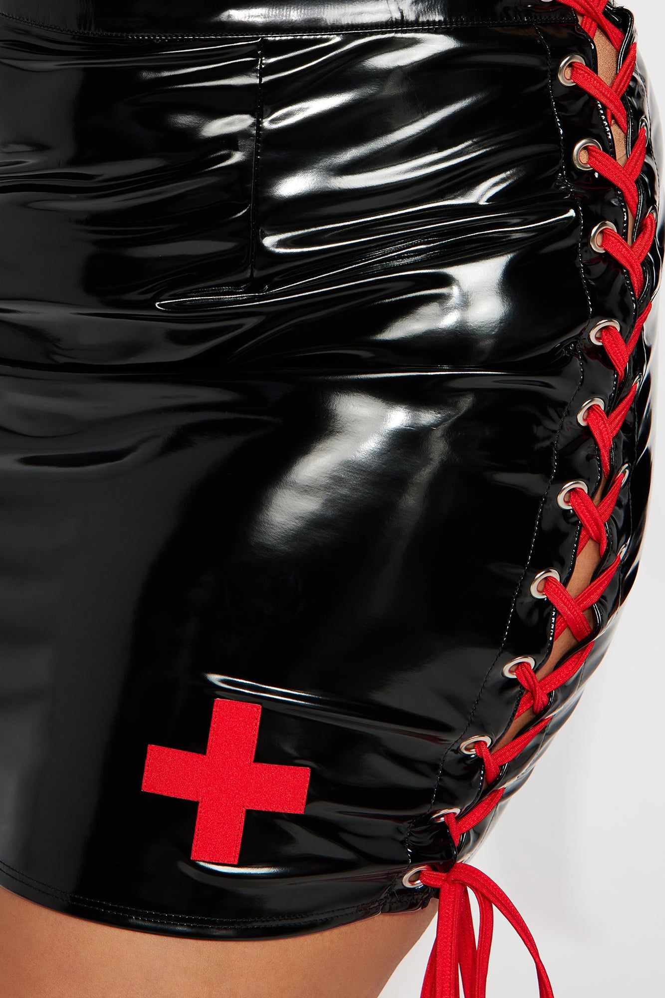 Naughty Bedside Nurse 4 Piece Costume Set - Black/Red sold by Fashion Nova product image thumbnail 7