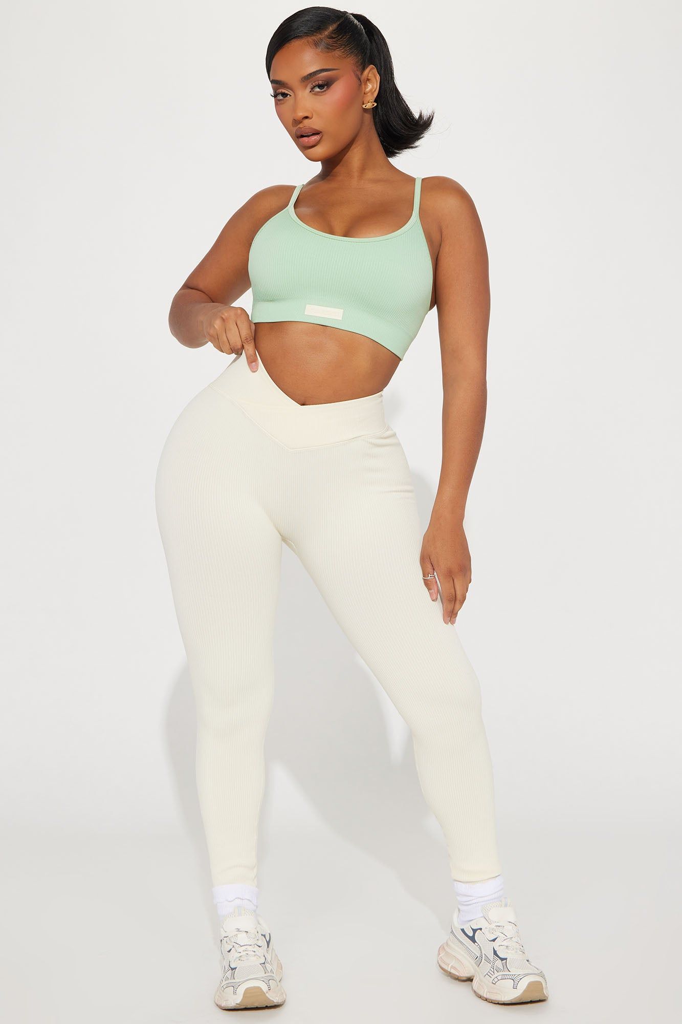 Core Mix And Match Active Set - Sage/combo sold by Fashion Nova product image thumbnail 2