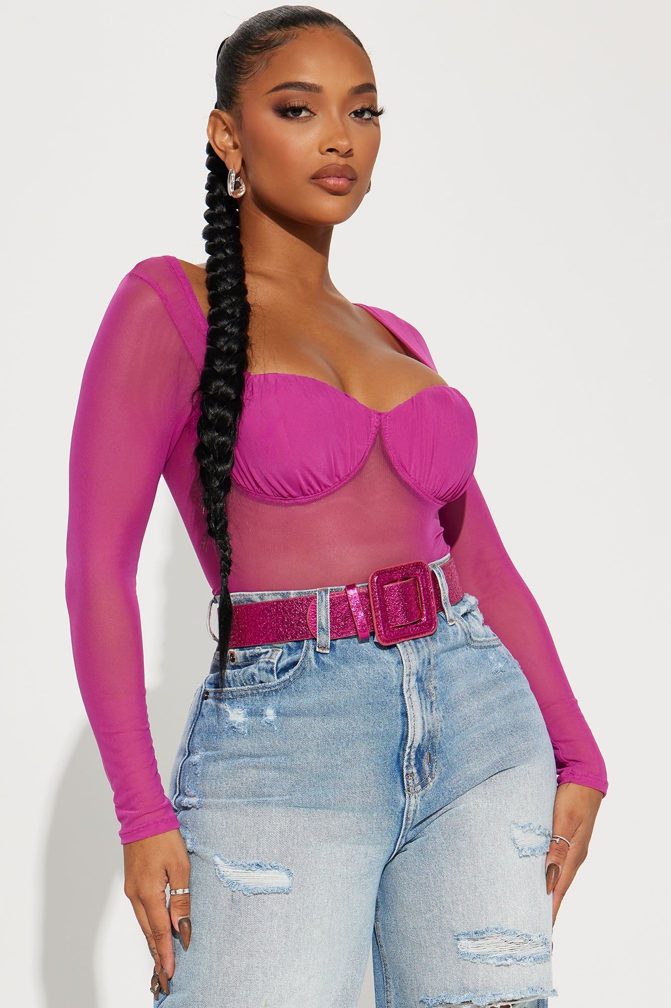 Disco Ball Queen Belt - Pink sold by Fashion Nova product image thumbnail 2