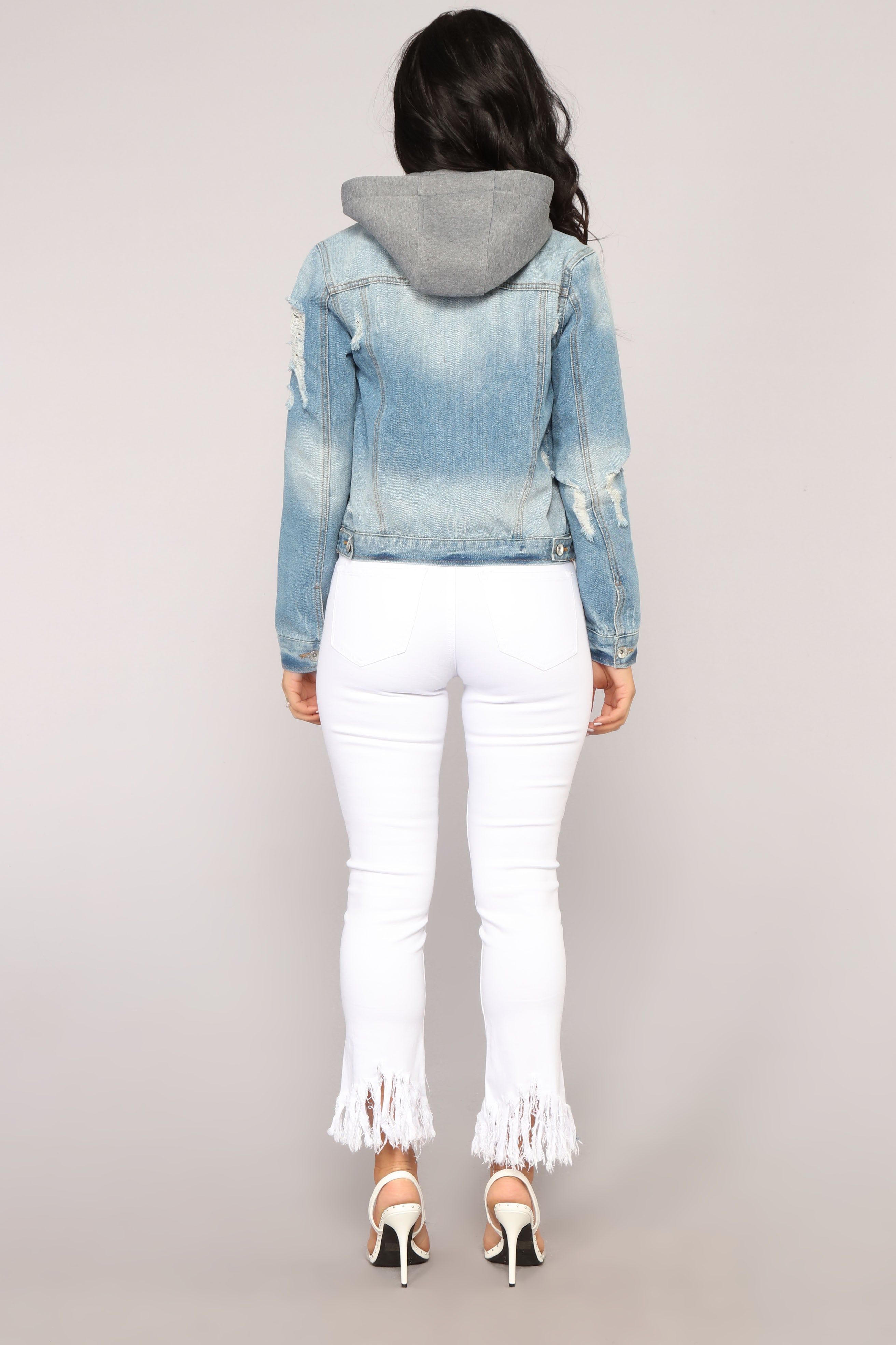 Choosing Sides Denim Jacket - Medium Wash sold by Fashion Nova product image thumbnail 5