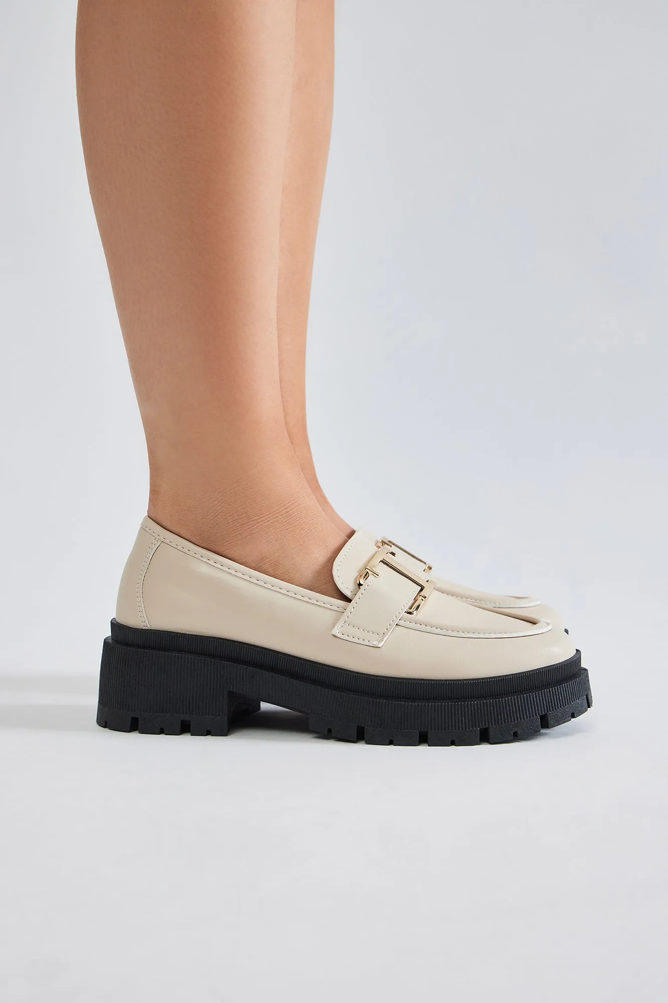 Worth My Time Platform Loafers - Ivory sold by Fashion Nova product image thumbnail 3