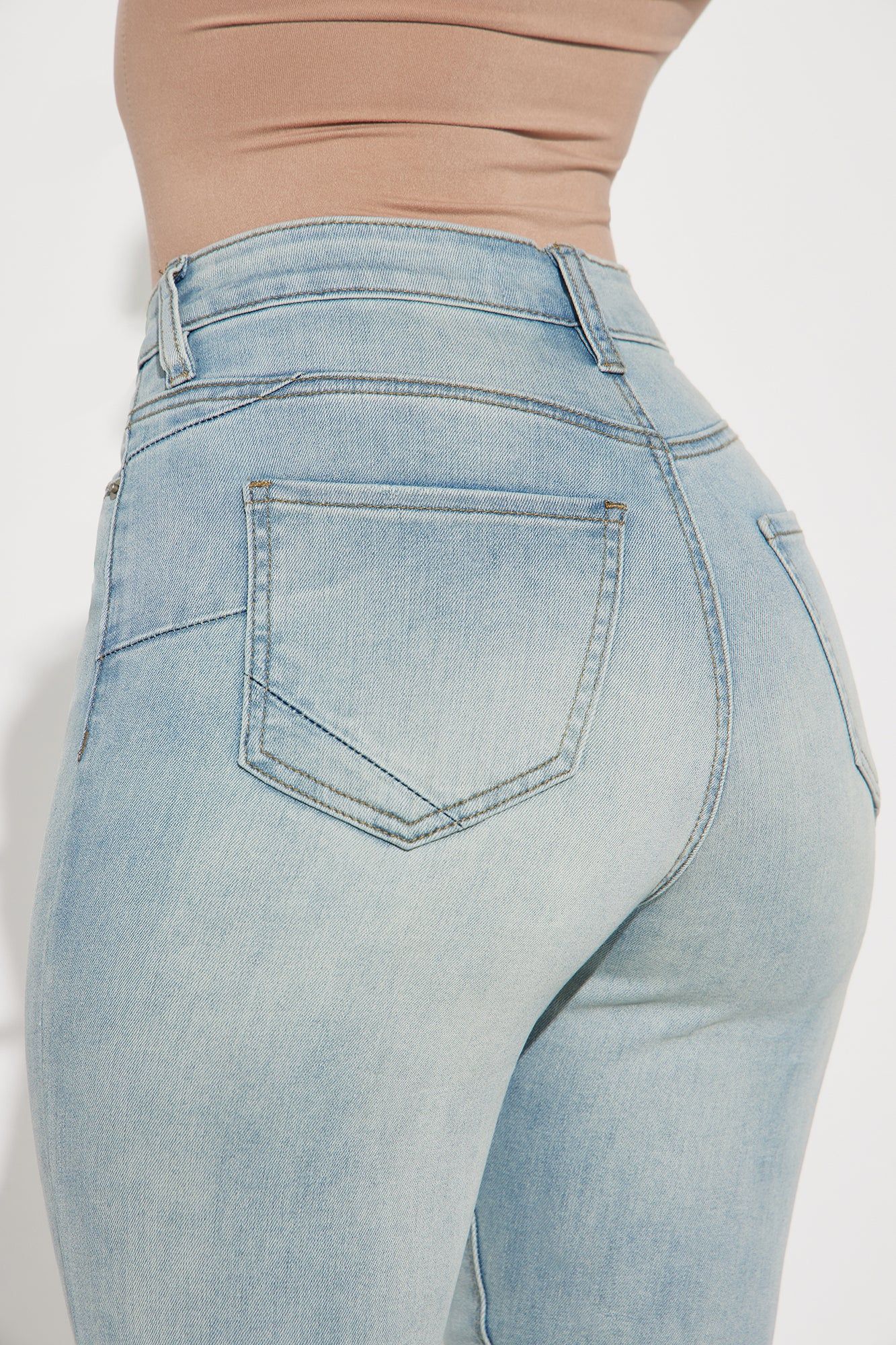 Imogene Sculpting Stretch Skinny Jeans - Light Wash sold by Fashion Nova product image thumbnail 4
