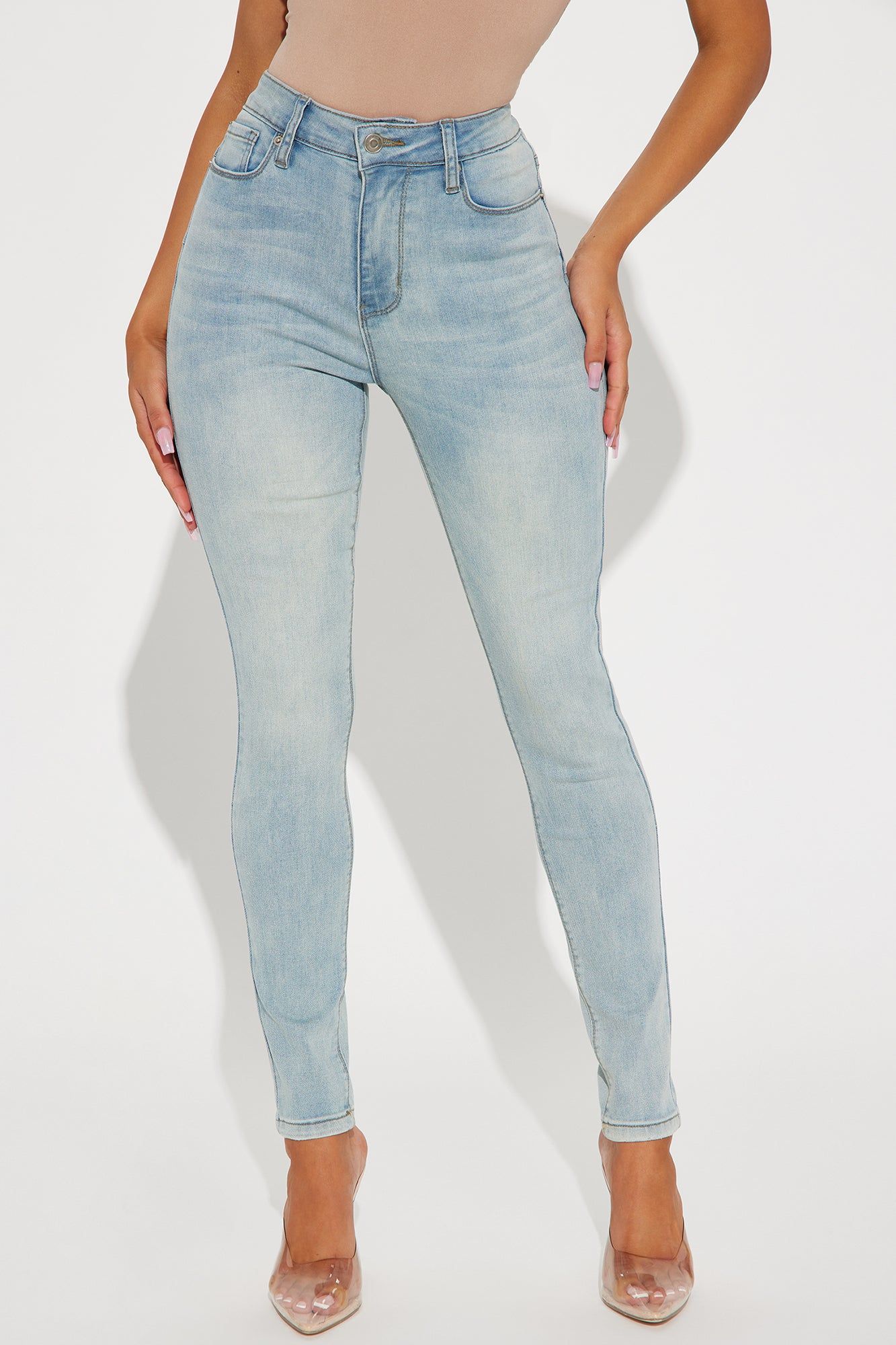 Imogene Sculpting Stretch Skinny Jeans - Light Wash sold by Fashion Nova product image thumbnail 2