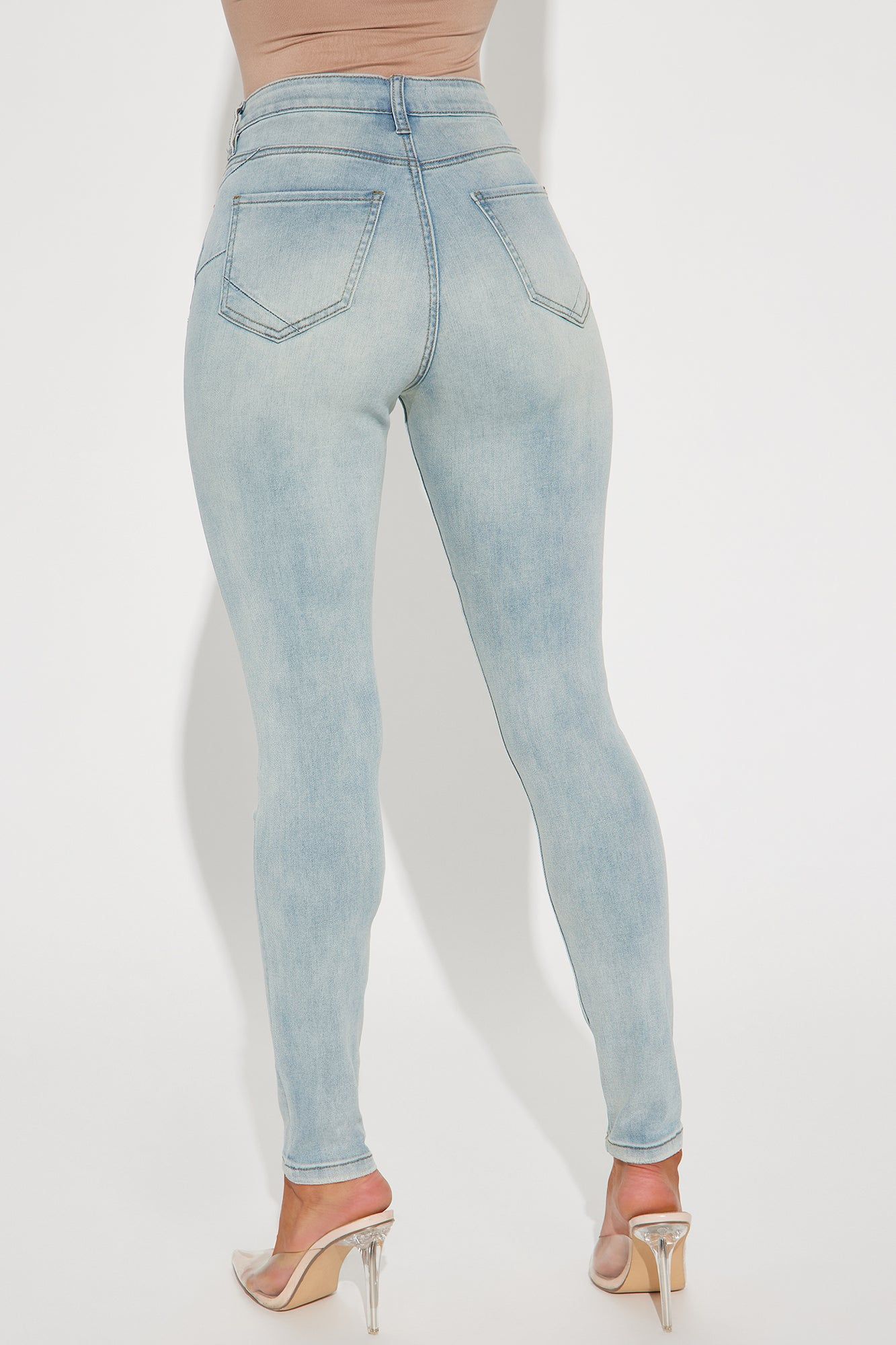 Imogene Sculpting Stretch Skinny Jeans - Light Wash sold by Fashion Nova product image thumbnail 3