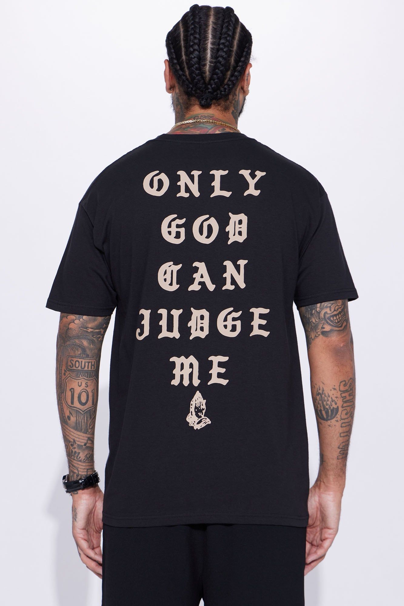 Only Judge Short Sleeve Tee - Black sold by Fashion Nova