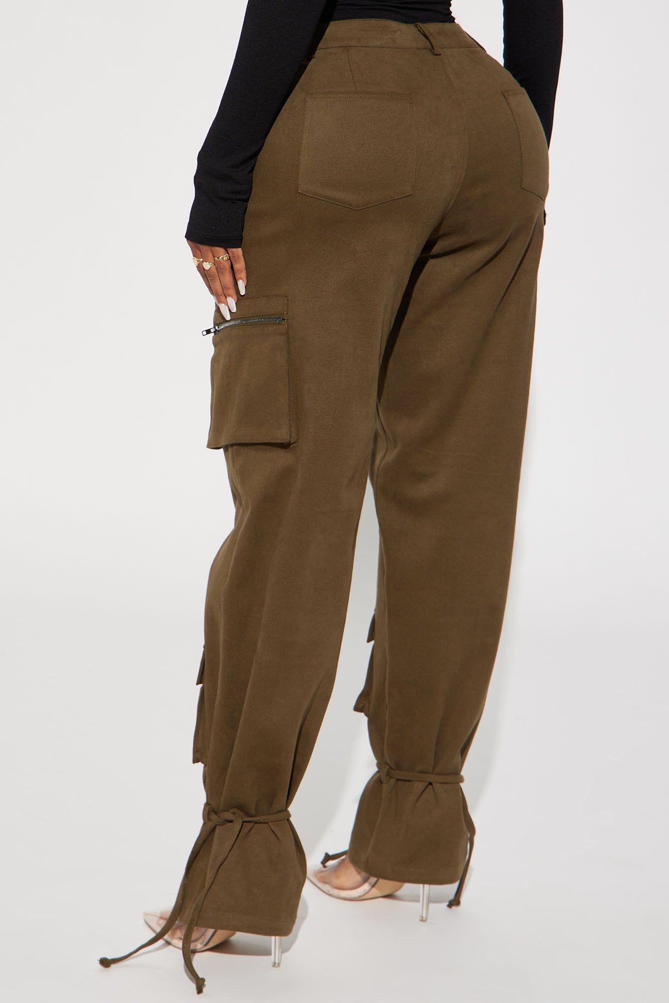 Out For The Night Cargo Pant - Olive sold by Fashion Nova product image thumbnail 3
