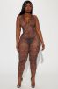 Playfully Wild Mesh Bodystocking - Leopard sold by Fashion Nova