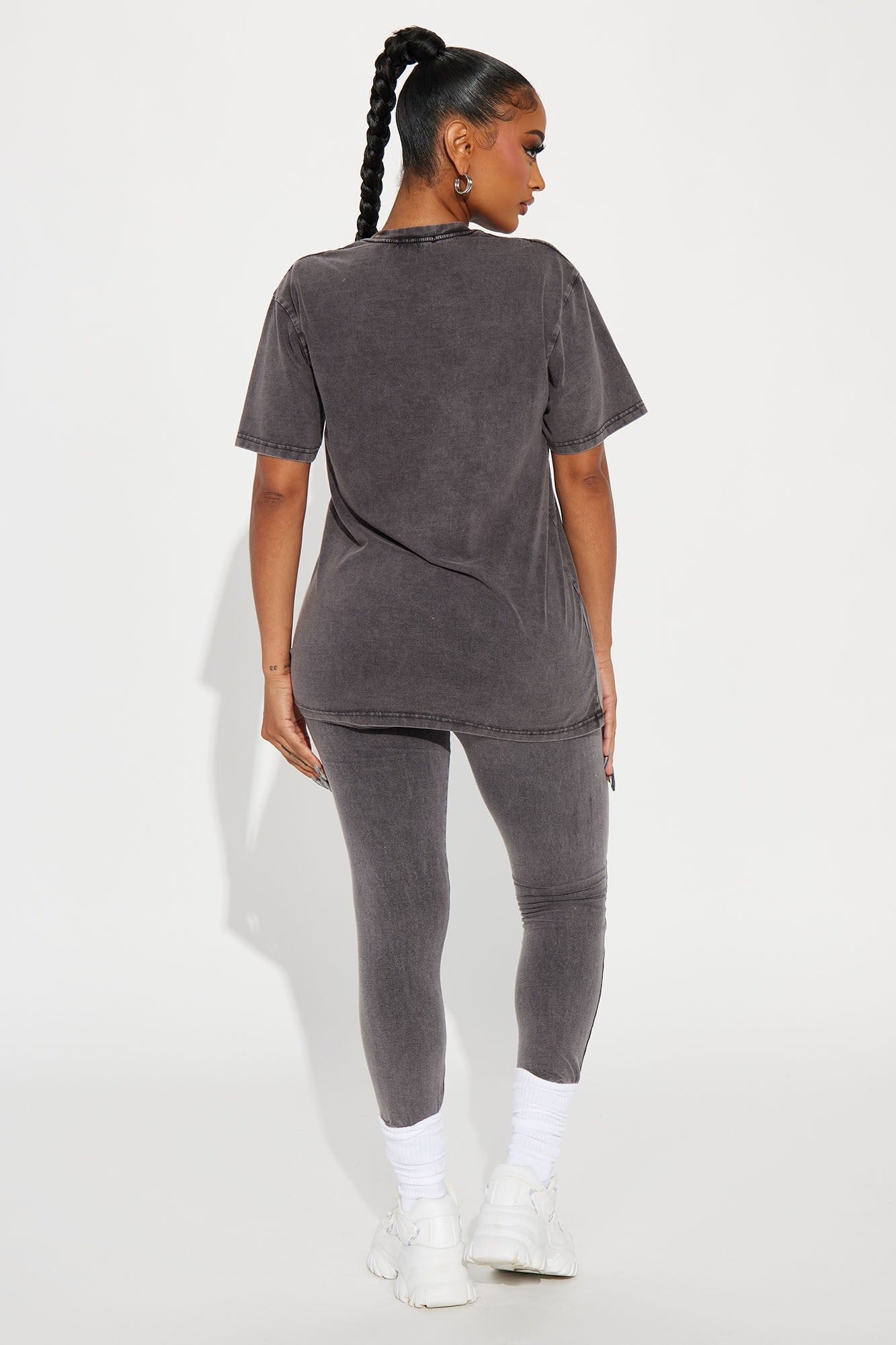 Brooklyn Mineral Wash Legging Set - Black sold by Fashion Nova product image thumbnail 3