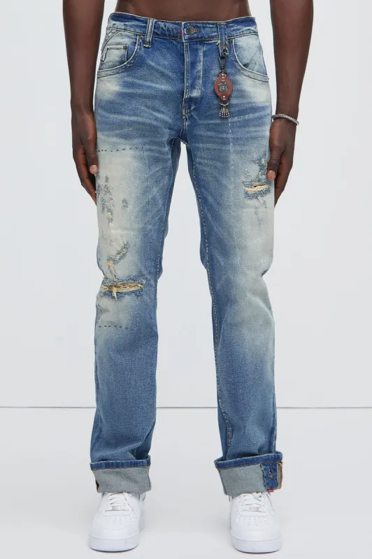 On These Streets Straight Jeans - Indigo sold by Fashion Nova