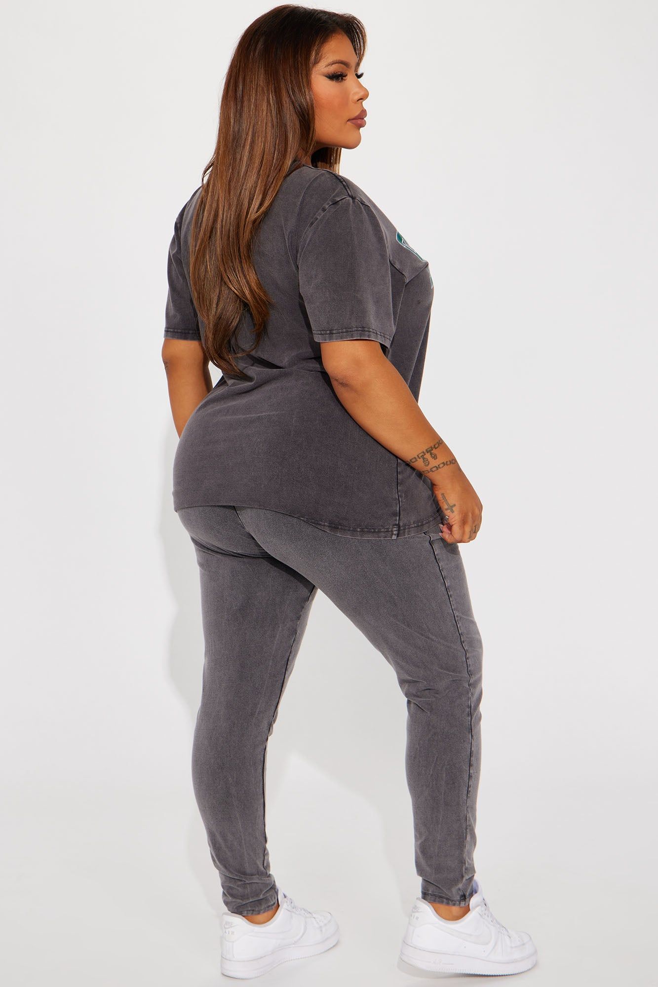 Brooklyn Mineral Wash Legging Set - Black sold by Fashion Nova product image thumbnail 6