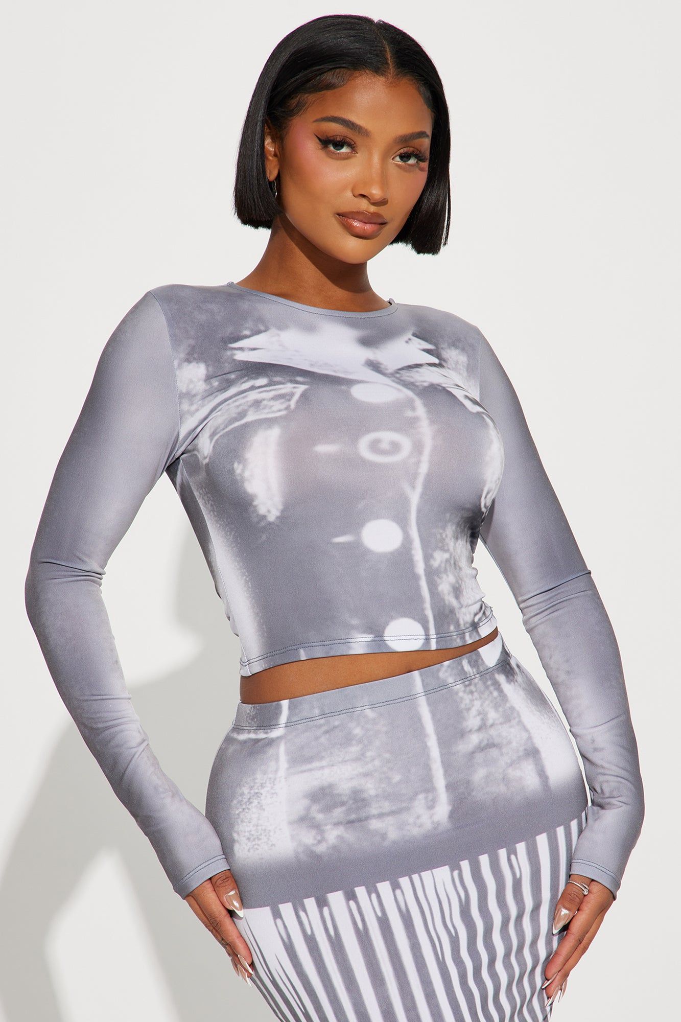 Caroline Skirt Set - Black/combo sold by Fashion Nova product image thumbnail 2