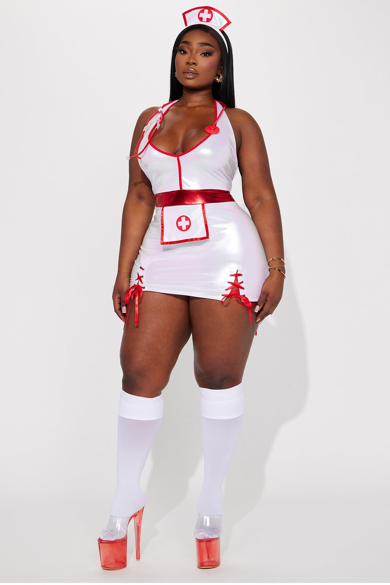 Naughty Surgeon 3 Piece Costume Set - White sold by Fashion Nova product image thumbnail 5