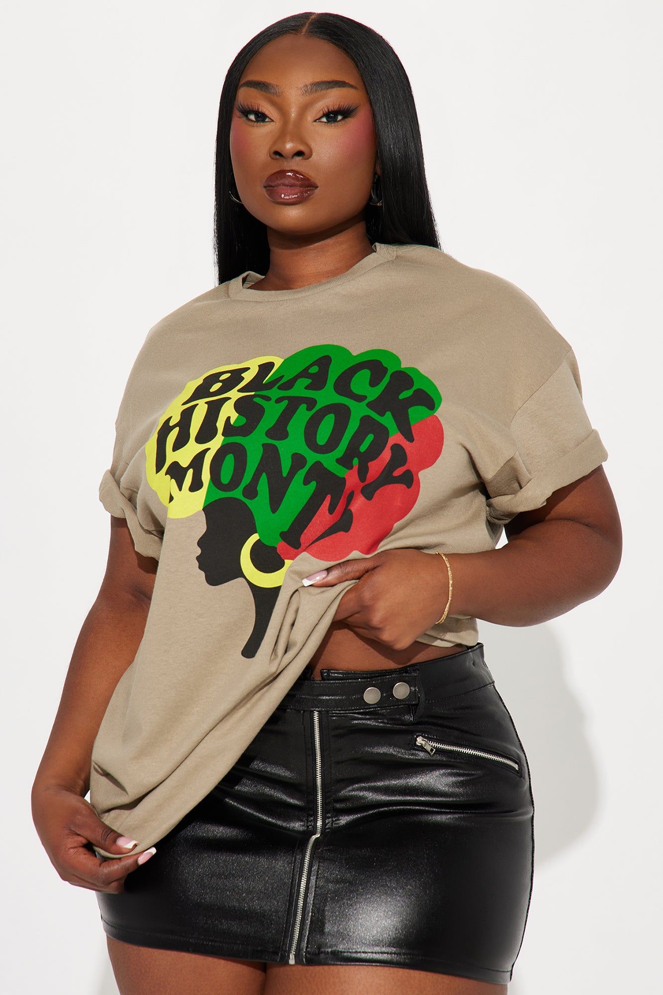 Black History Graphic Tee - Sand sold by Fashion Nova product image thumbnail 4