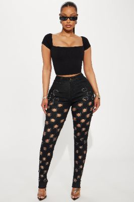Harsh Truth Ripped Stretch Skinny Jeans - Black sold by Fashion Nova