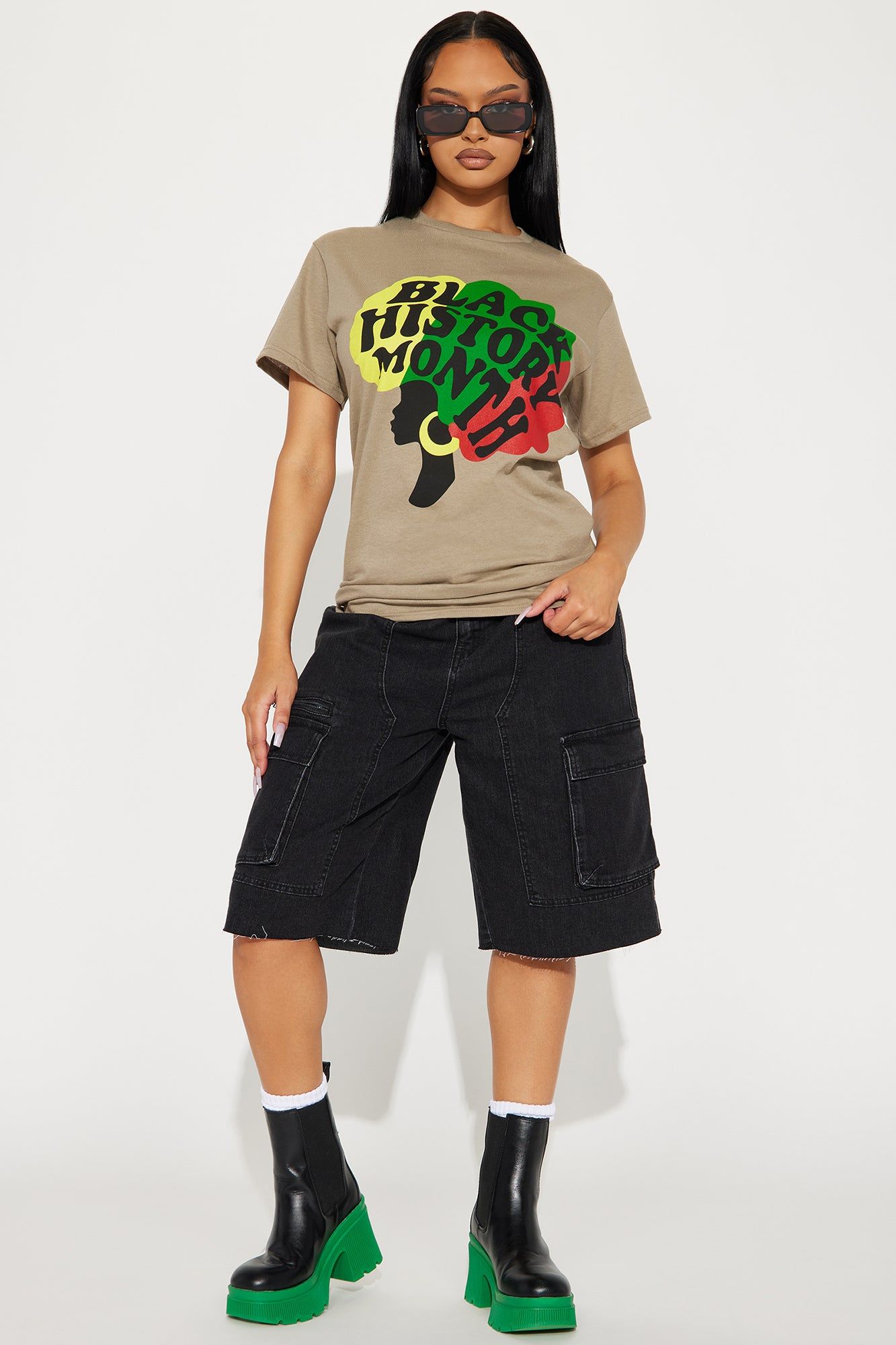 Black History Graphic Tee - Sand sold by Fashion Nova product image thumbnail 2