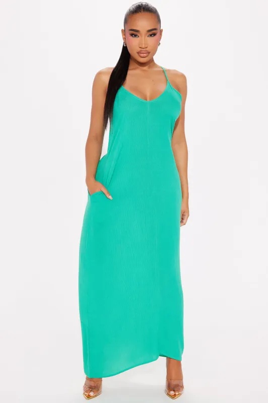Easy Going Maxi Dress - Kelly Green sold by Fashion Nova