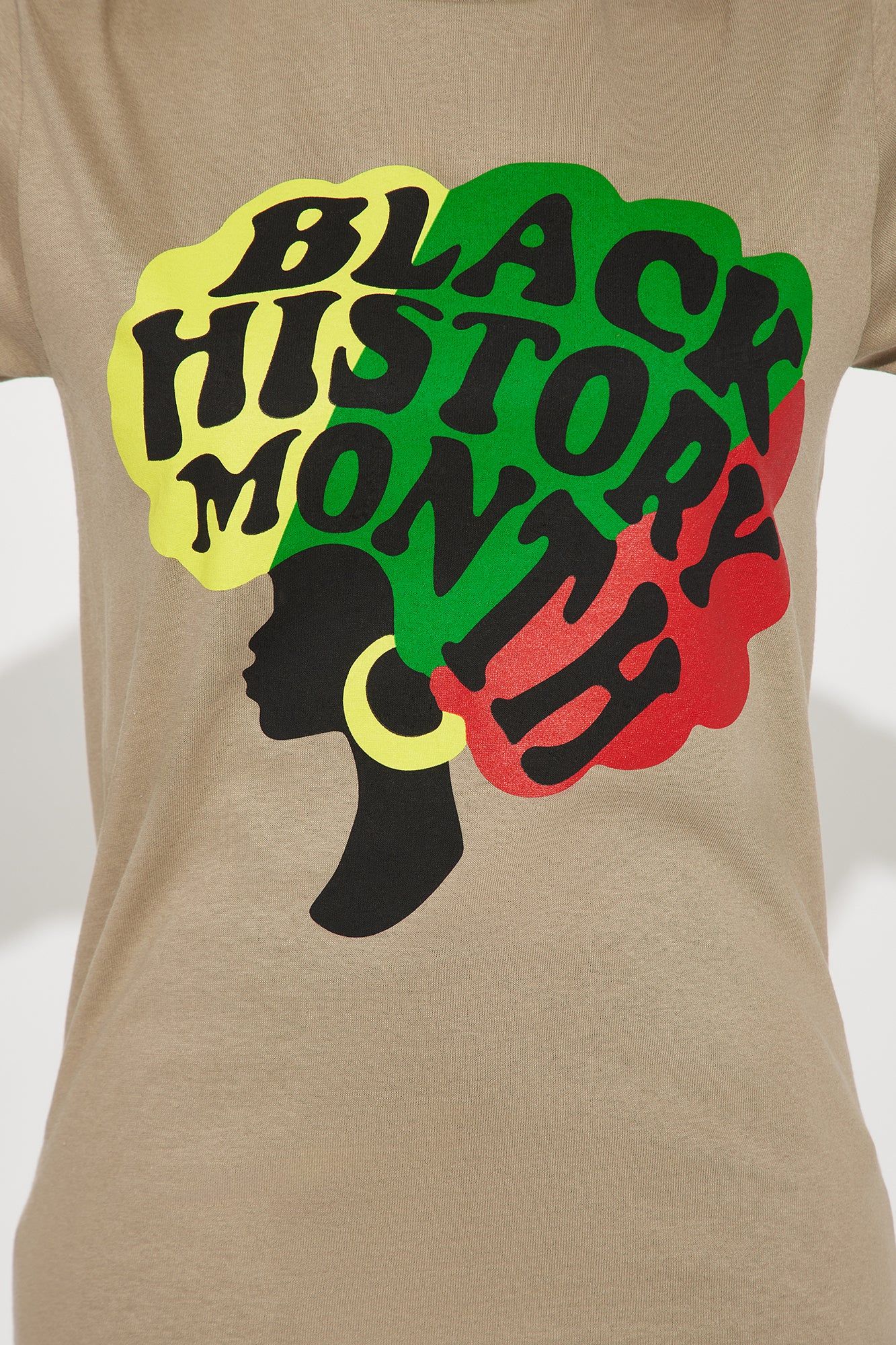 Black History Graphic Tee - Sand sold by Fashion Nova product image thumbnail 3