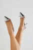 Letita Bow Slingback Pumps - Silver sold by Fashion Nova