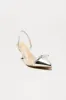 Letita Bow Slingback Pumps - Silver sold by Fashion Nova
