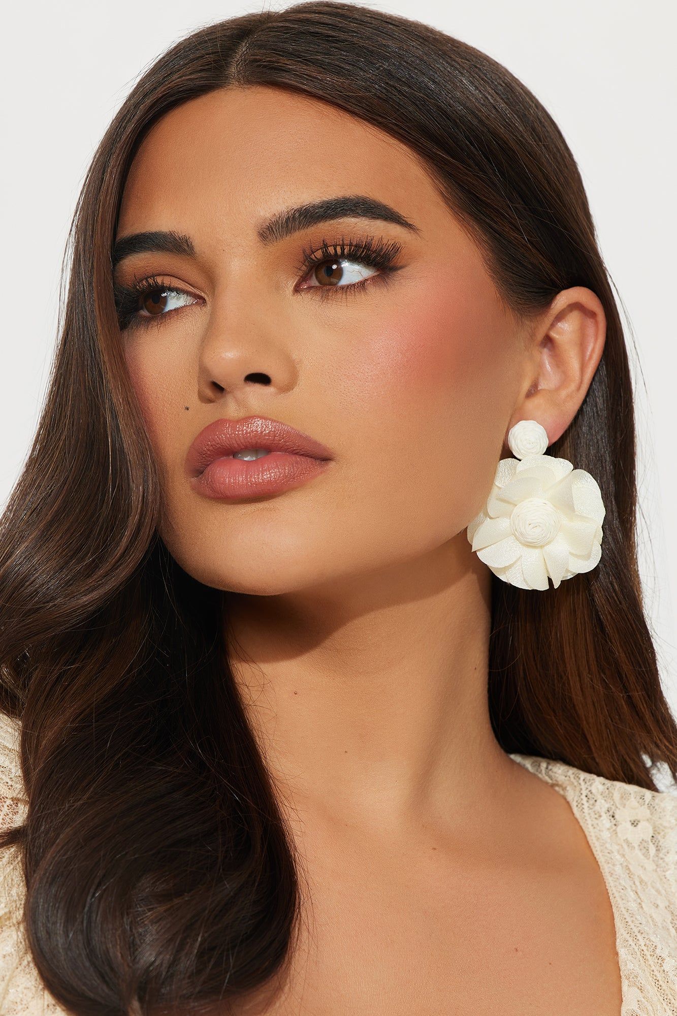 Fresh Like Me Floral Earrings - White sold by Fashion Nova product image thumbnail 2