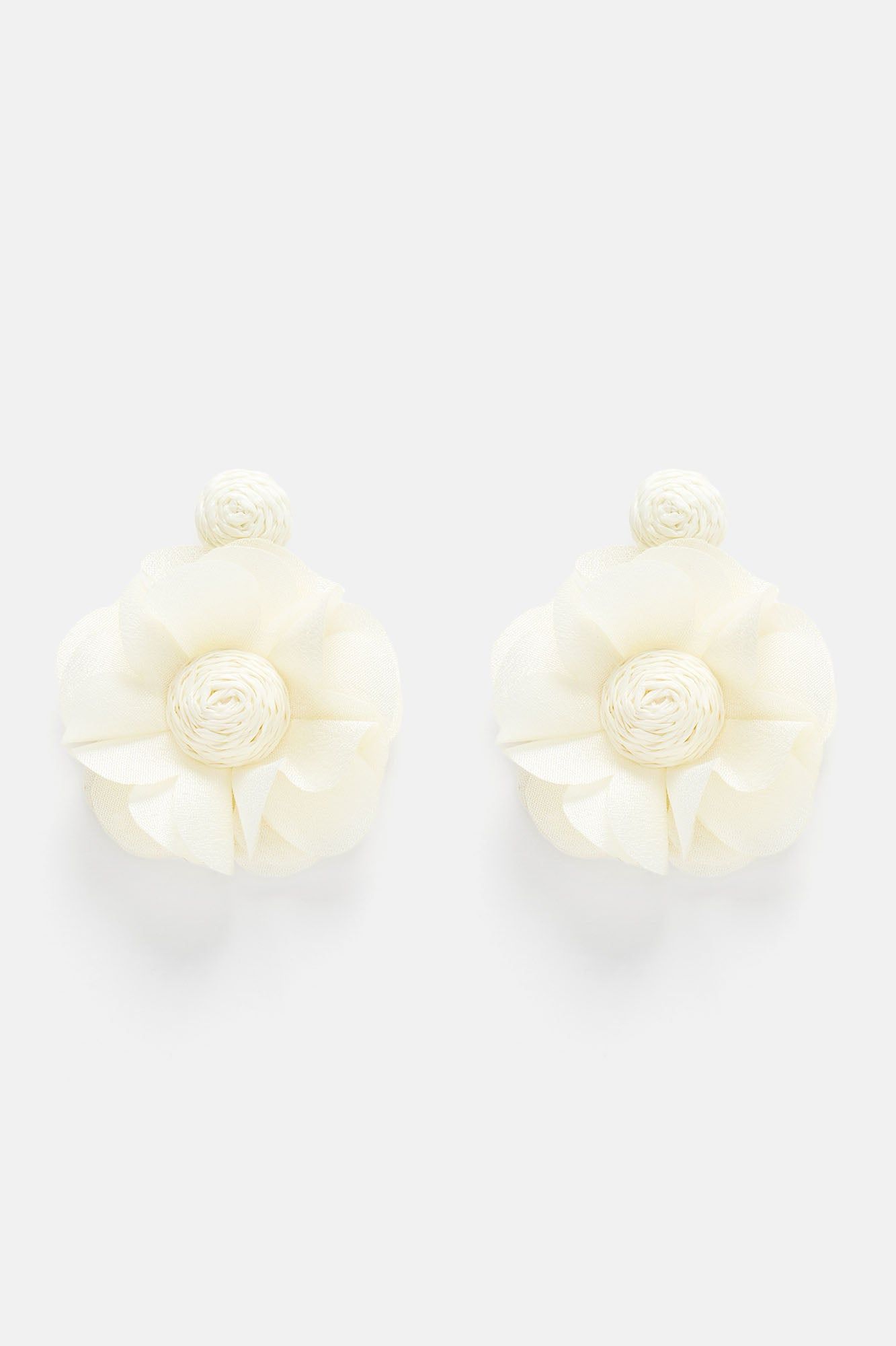 Fresh Like Me Floral Earrings - White sold by Fashion Nova product image thumbnail 3