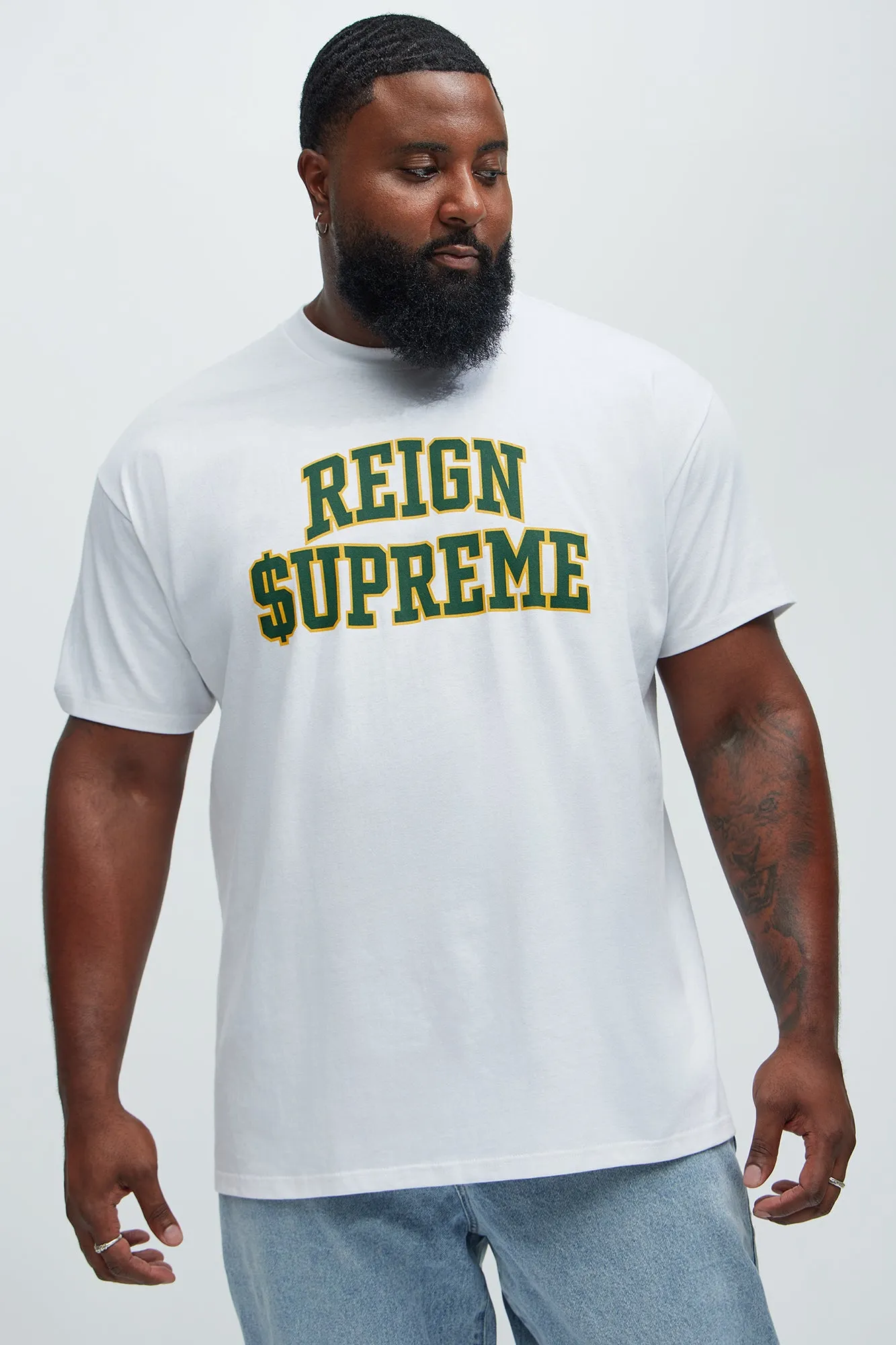 Reign Supreme Short Sleeve Tee - White sold by Fashion Nova product image thumbnail 4