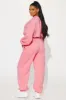 Erin Super Soft Fleece Pant Set - Coral sold by Fashion Nova