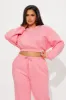 Erin Super Soft Fleece Pant Set - Coral sold by Fashion Nova