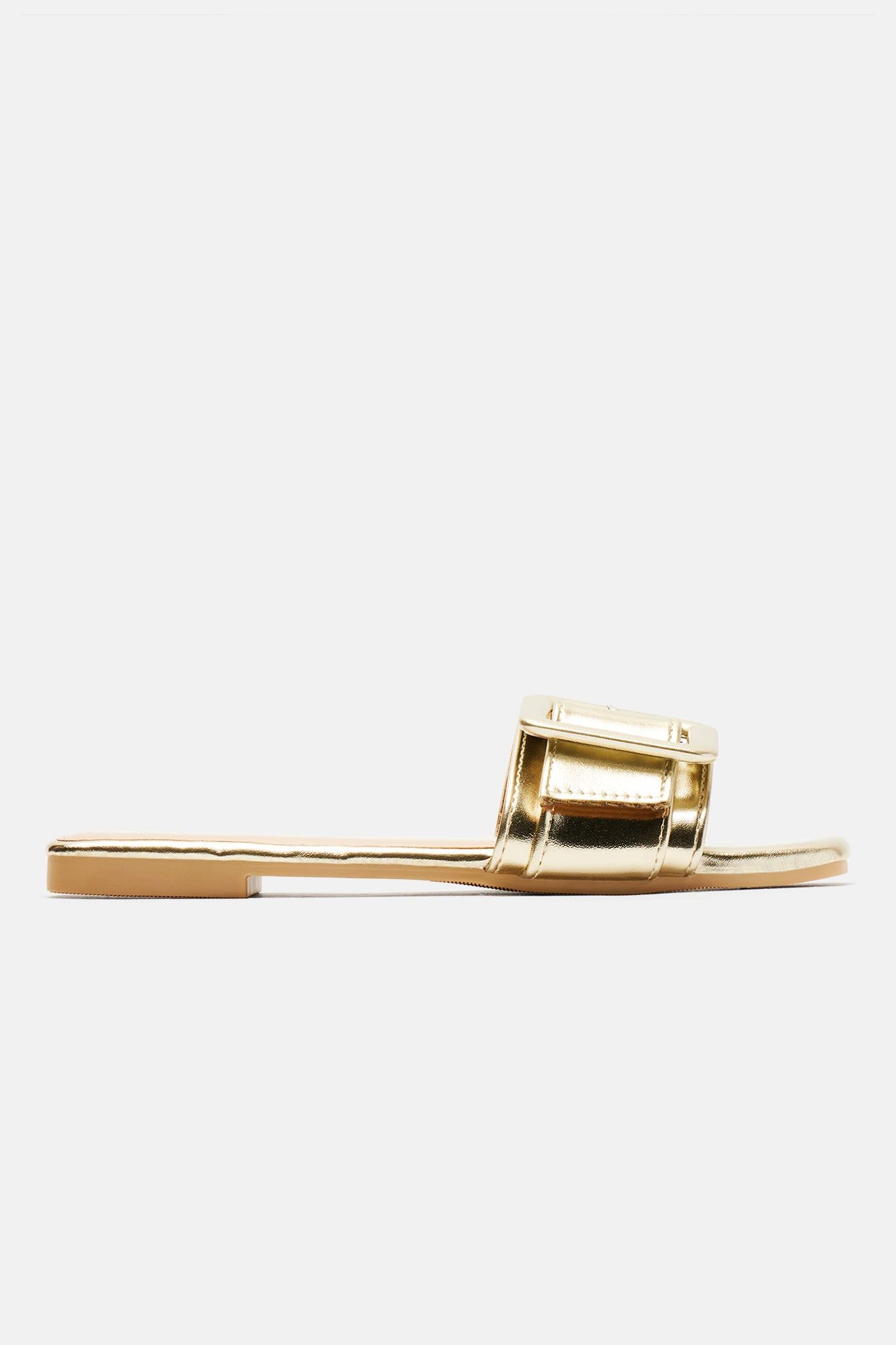 No Attitude Buckle Sandals - Gold sold by Fashion Nova product image thumbnail 4