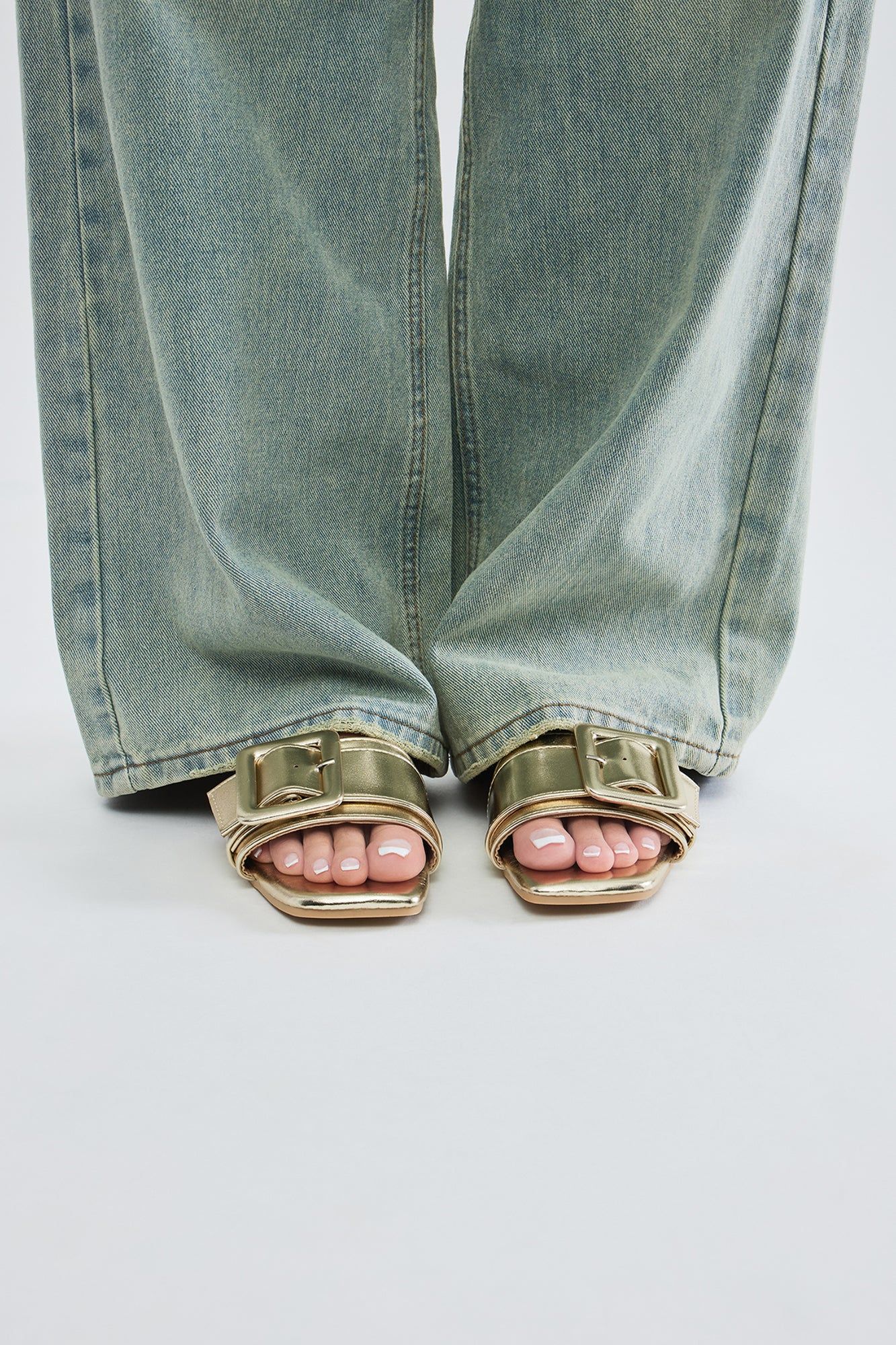 No Attitude Buckle Sandals - Gold sold by Fashion Nova product image thumbnail 5