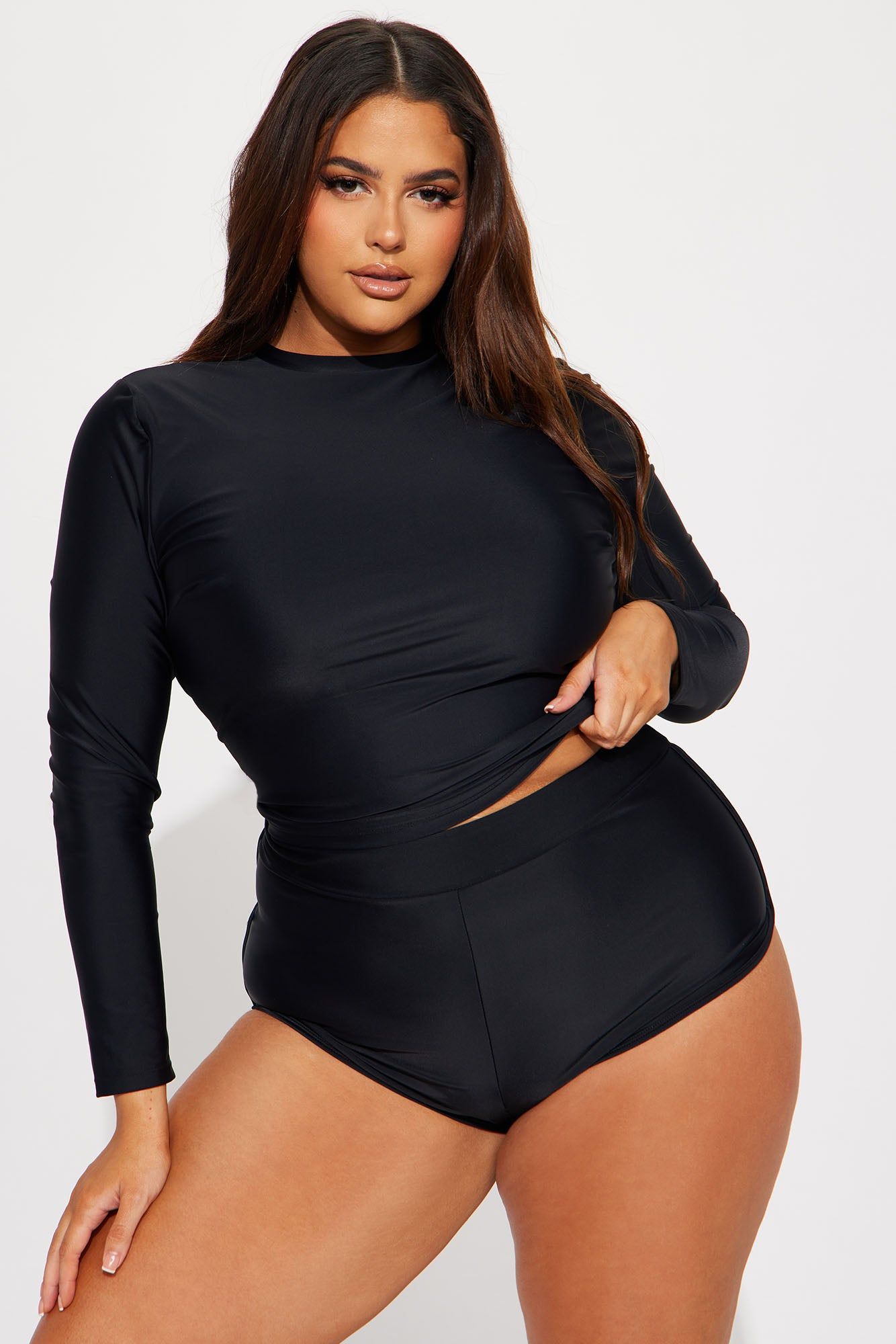 Maui Dolphin Boyshort Bikini Bottom - Black sold by Fashion Nova product image thumbnail 5