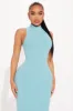 Laila Snatched Maxi Dress - Teal sold by Fashion Nova
