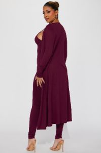 Show Me Comfort Jumpsuit - Wine sold by Fashion Nova