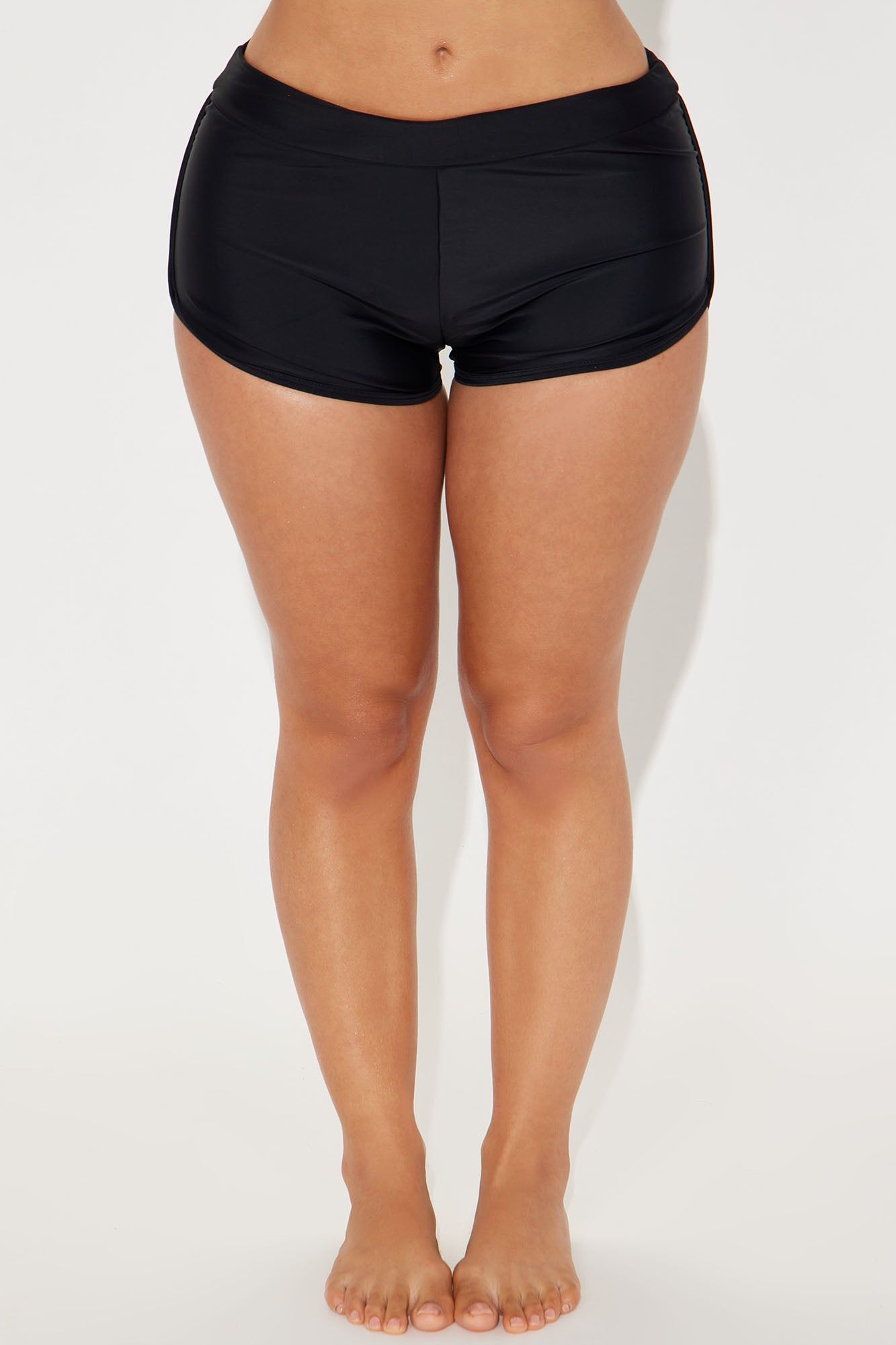 Maui Dolphin Boyshort Bikini Bottom - Black sold by Fashion Nova