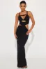 Strapping Up Maxi Dress - Black sold by Fashion Nova