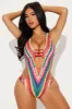 Bold Summer Strappy 1 Piece Swimsuit - Multi Color sold by Fashion Nova