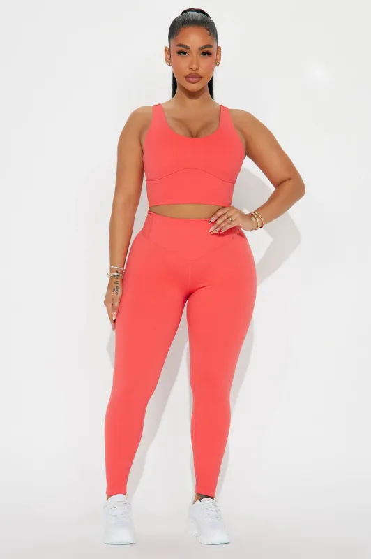 Angela Active Legging - Orange sold by Fashion Nova