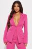Business Chic Blazer Pant Set - Pink sold by Fashion Nova