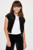 Mini OG Soft Velour Zip Up Pant Set - Black sold by Fashion Nova