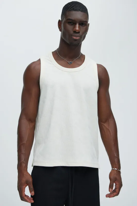 Benji Textured Tank Top - Cream sold by Fashion Nova