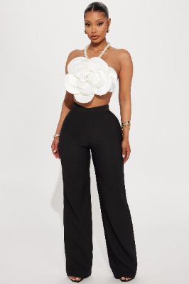 Gardena Pant Set - Black/White sold by Fashion Nova