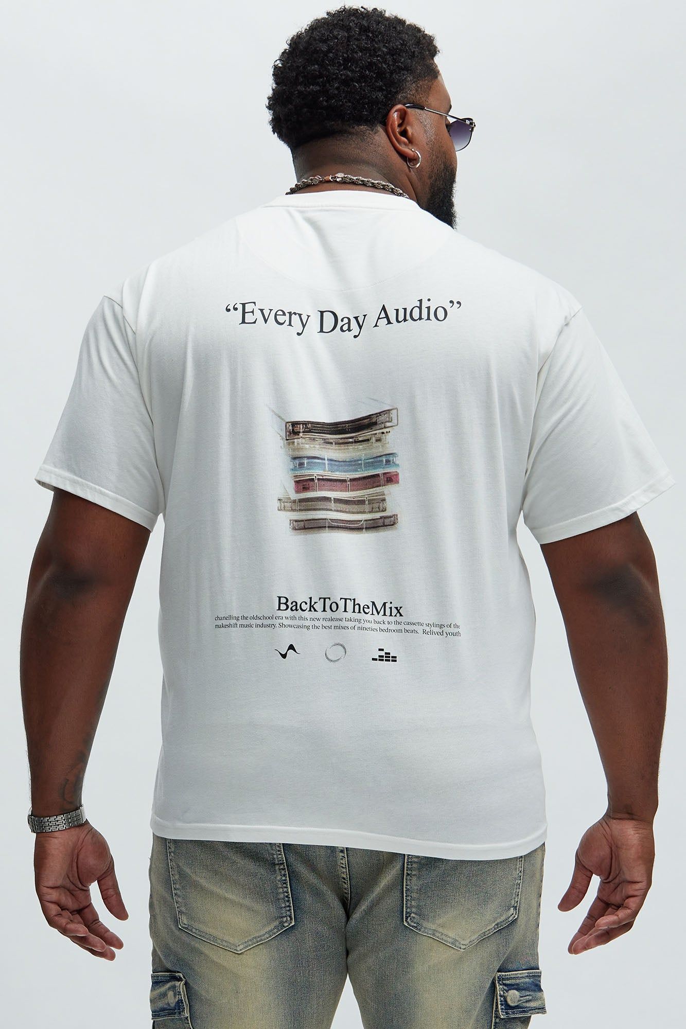 Every Day Audio Short Sleeve Tee - Cream sold by Fashion Nova product image thumbnail 5